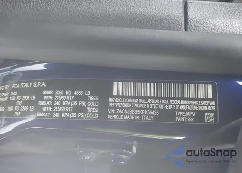 2019 Jeep Renegade Altitude 4X4 z USA, uszkodzony, nr VIN ZACNJBBB5KPK36425